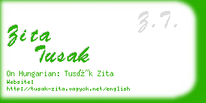 zita tusak business card